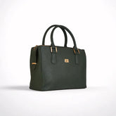 Sienna Luxe Green Leather Handbag